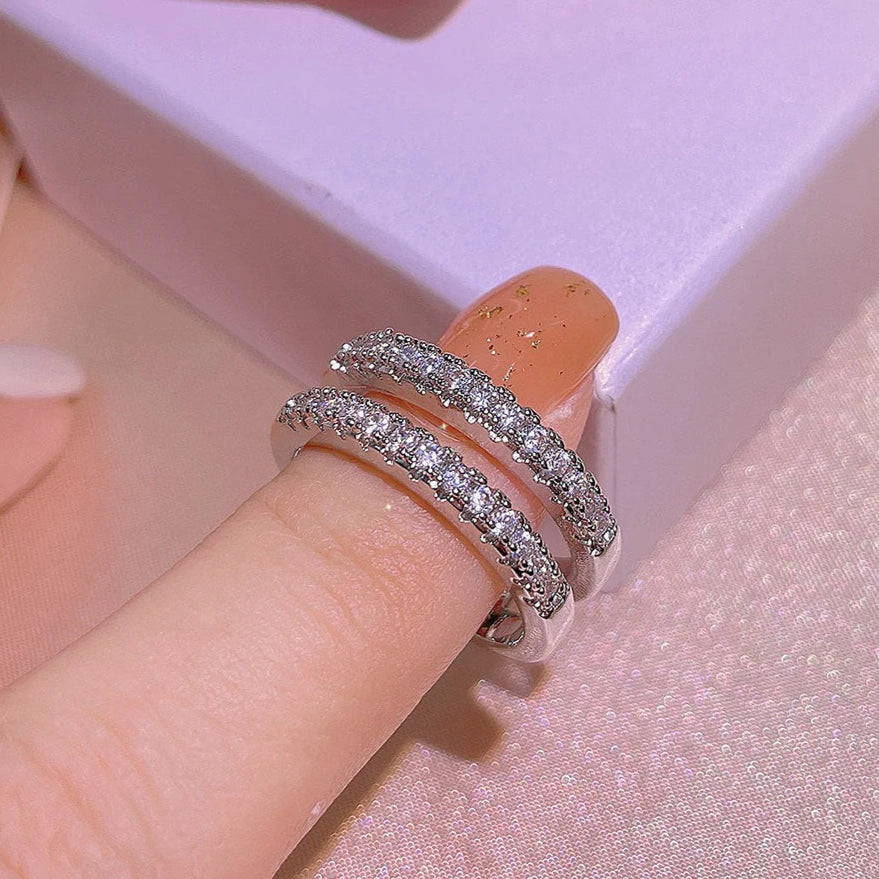 ZRJ439 KYC Imp Square Layered Ring