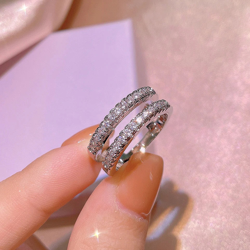 ZRJ439 KYC Imp Square Layered Ring