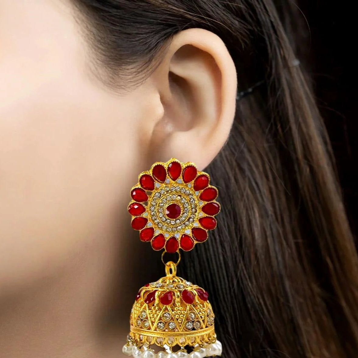 ZRJ024 FRN Tear Drop Jhumki 👑